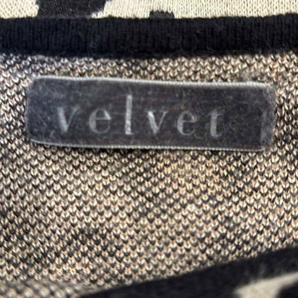 Y2K SPENCER & GRAHAM LEOPARD ANIMAL PRINT CASHMERE BLND VELVET DRESS TUNIC SZ M - Picture 7 of 8